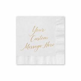 Custom Foil Beverage Napkin